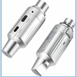 Wireless XLR Transmitter and Receiver for Microphones, 7-Channels 130ft Range, 2.4GHz Auto-Sync, for Stage Dynamic/Condenser Mics, PA Mixer, Studio, C