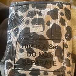 26 Pcs Cow Print Car Accessories