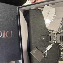 Authentic Dior NWT A5 Saddle Pouch Beige 