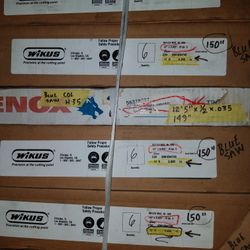 Bandsaw blades 150 " length price per box of (6)