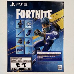 Ps5 Fortnite Flowering Chaos Playstation 5 Exclusive code UNUSED NEW  Available Today 