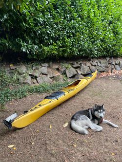 Vintage Prijon Seayak 16' Sea Kayak – Made in Germany (HTP Plastic) w/ Rudder