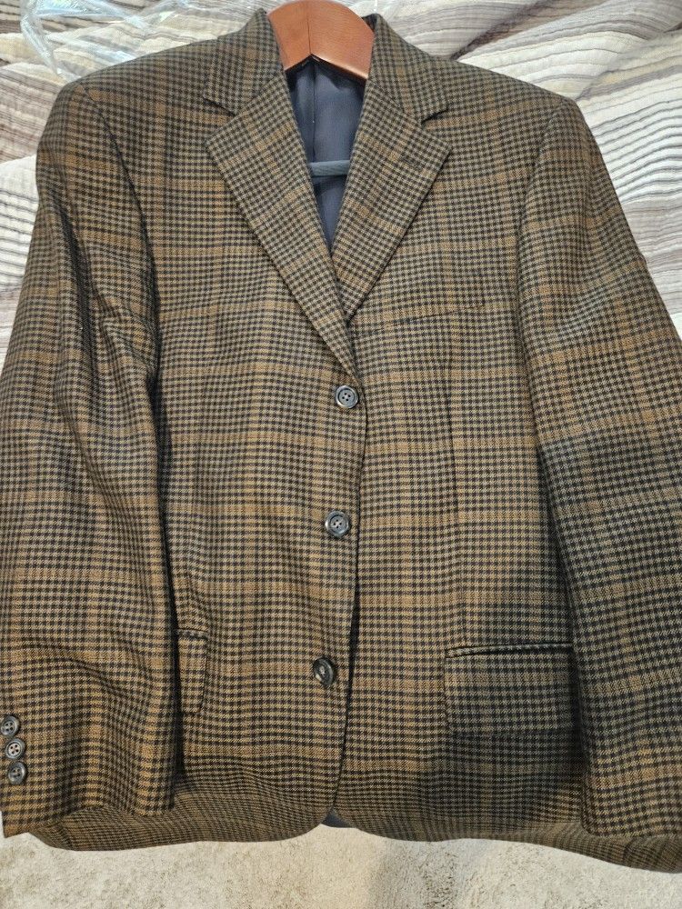 John W Nordstrom Brown Blazer Size 40 regular