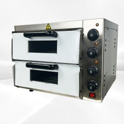 Electric 3000w Pizza Oven Double Deck Bakery 220V PS-2PT
