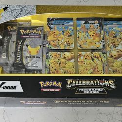 Celebrations Pikachu V-union Playmat Collection Box 