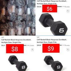 CAP Barbell Black Neoprene Dumbbell

