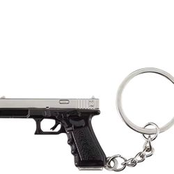 Keychain ,Weapon Mini Gun Model Metal Penda nt Key Chaln Fashion