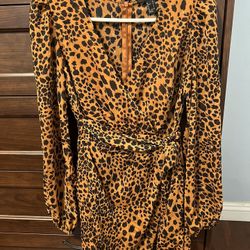 Forever 21 Small Cheetah Print Dress