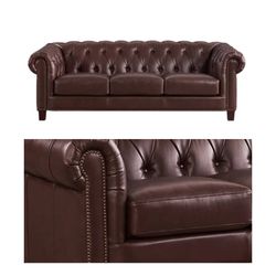 Baldwin Top Grain Leather Sofa