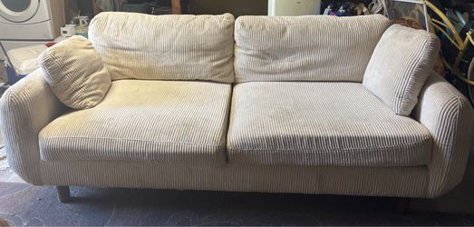 Cream Wayfair Corduroy Couch