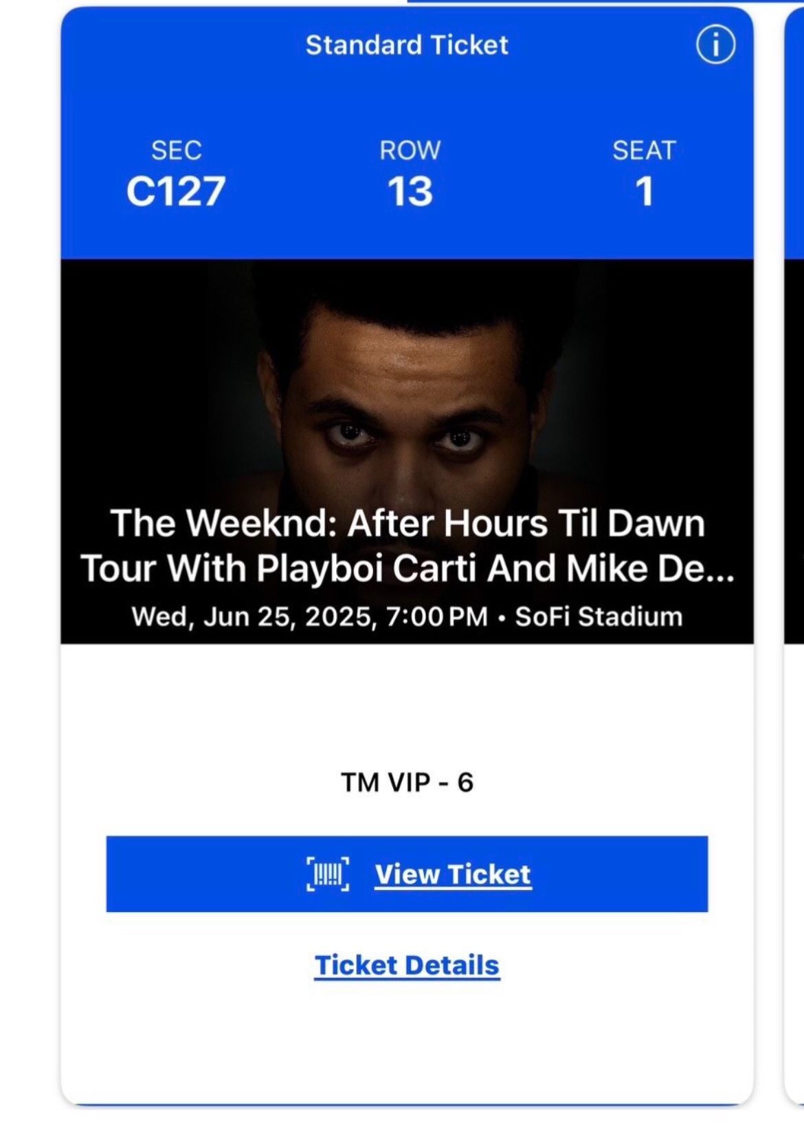 4 The Weeknd Concert Tickets