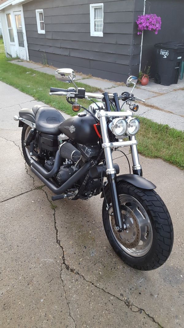 2012 harley davidson fat bob. drag racing kit in the motor. fast and fun. $10,000 obo. small dent in