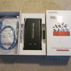 USB Capture Video Card, HDMI to USB 1080P New In Box

