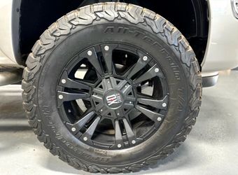 20” XD series black off-road rims with 35” K02 tires