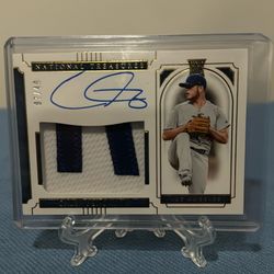 Sports Card Caleb Ferguson Autograph 07/49 RelicPatch  Rookie Card 