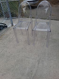 Clear Acrylic Ghost Chairs