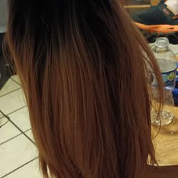 Medium Length Real Hair Wig 