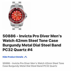 Invicta pro Diver 42mm men’s