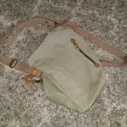 Canvas/Leather Backpack 🆕$10 FIRM 