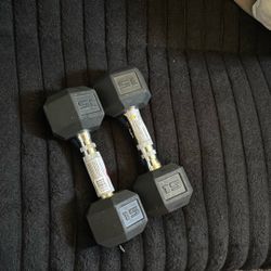 15 Lb Dumbells