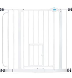 29–36.5” Extra Wide Dog Gate with Small Pet Door