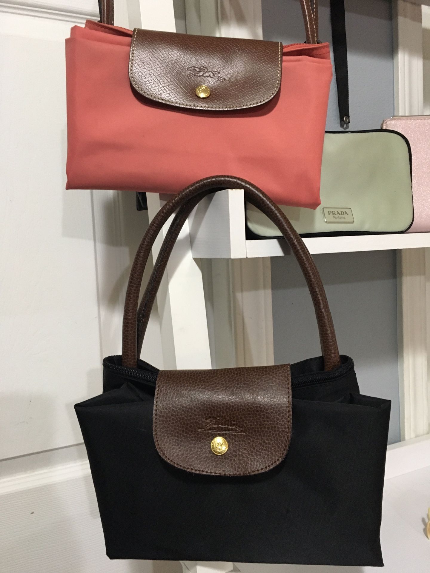 Large Black and Pink Tote Bag