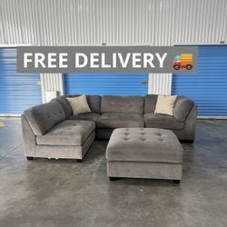 Gray Modular Sectional Free Delivery