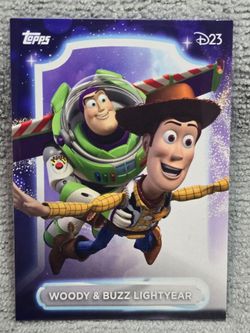 Topps D23 Woody & Buzz Lightyear Trading Card