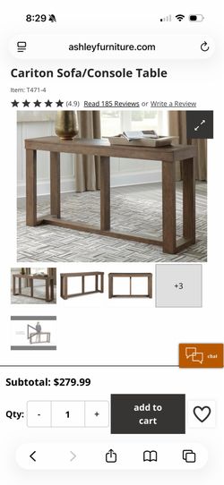 Beautiful Ashleys Entryway/Sofa Table