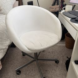 White Desk Chair 