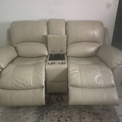 Leather Love Seat