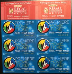 8 Regal Movie Tickets - No Expiration