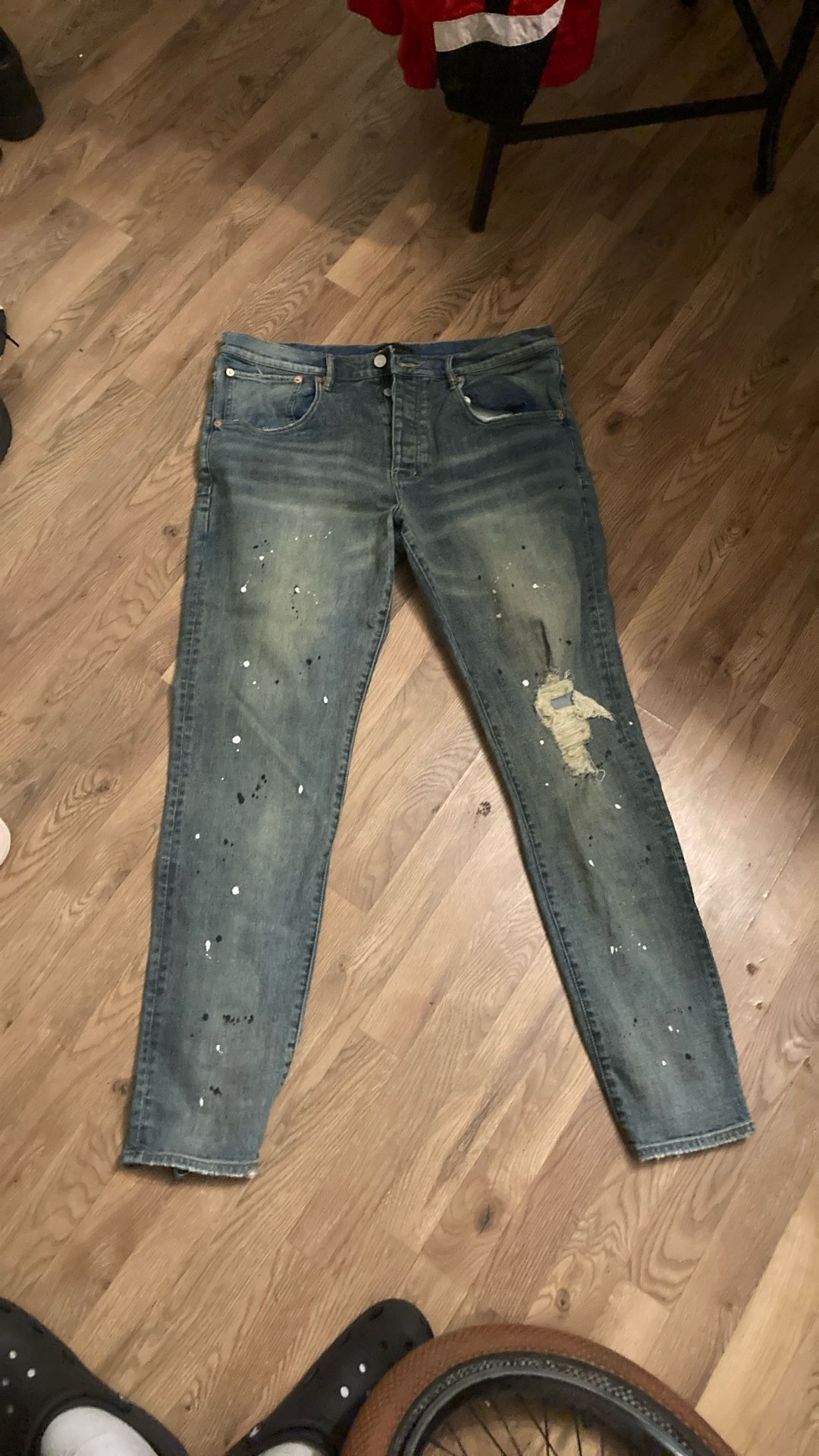 Brand New Purple Jeans Size 36 Never Worn