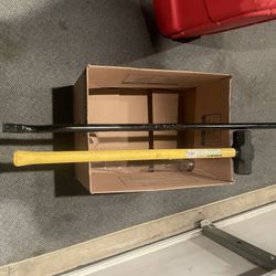 Sledge Hammer 10lb And Pry Demo Crow Bar Heavy Duty 48” Long