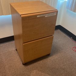 2-drawer Wood Cabinet