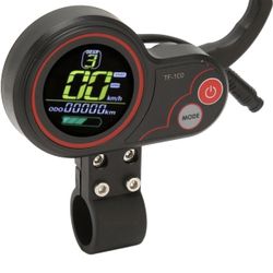 Controlador de scooter eléctrico, controlador sin escobillas de motor de 48 V 20 A con panel de visualización, retroiluminación de 3 niveles, aleación