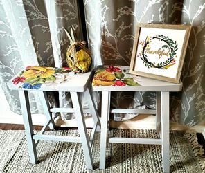 Set Of Grey Kitchen Dining Bar stools