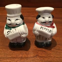 Chef Men Salt and Pepper Shakers