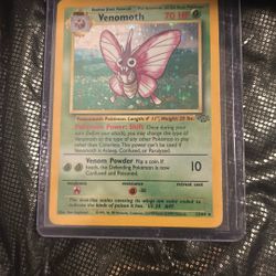 Venomoth Holo Jungle Pokemon Card