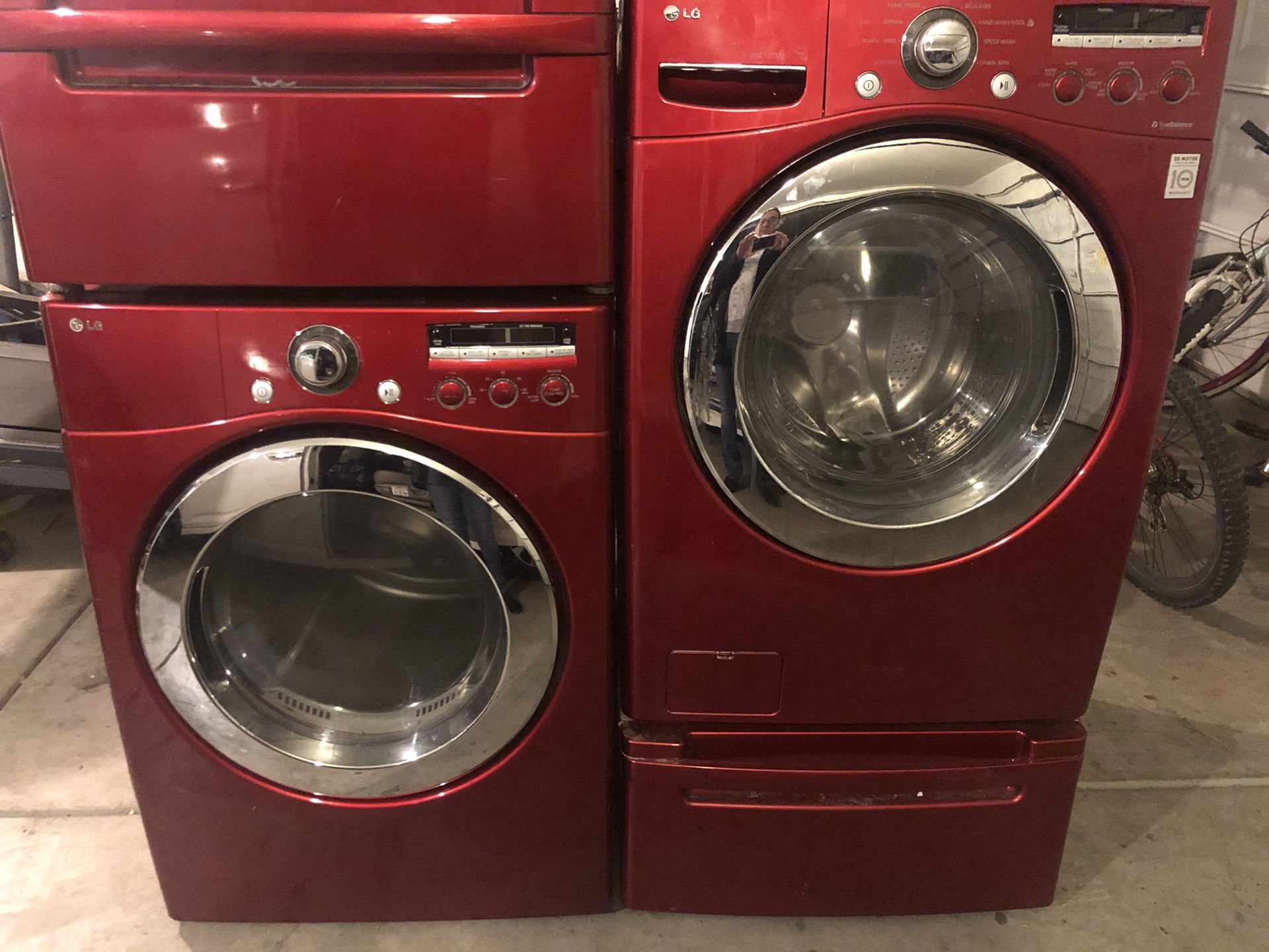 Lg washer and dryer- for parts