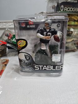 KEN "THE SNAKE" STABLER, NFL 29, SILVER & BLACK MCFARLANE, OAKLAND RAIDERS