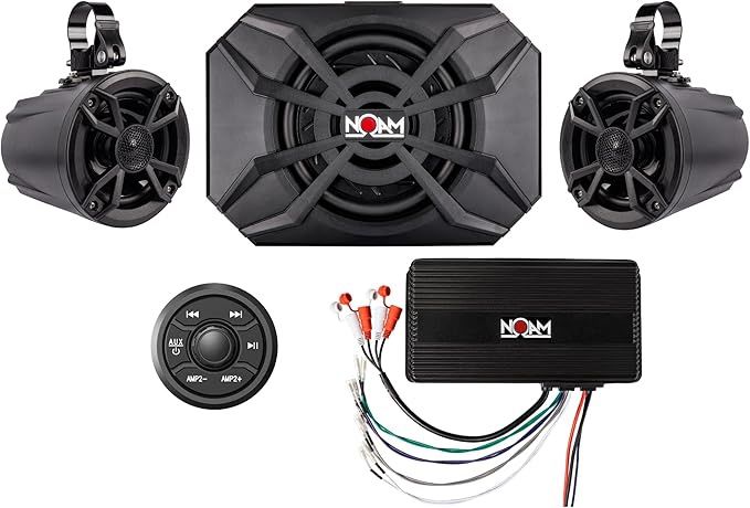 FOR SALE: NOAM NUTV5-S V.2 Bluetooth Waterproof Speaker System for ATV/UTV/Golf Cart