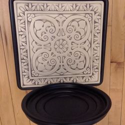 Partylite Wall Pillar Holders (2) 38" x 9"