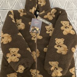 Teddy Bear Hooded Fleece Jacket