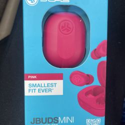 New JLab Pink Ear Buds Unopened Box