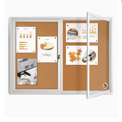 Lockable Outdoor Enclosed Bulletin Board