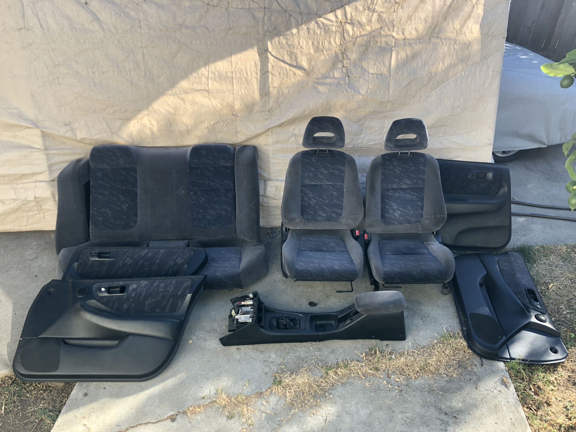 Integra Sedan Interior Parts / Confetti Seats & Door Panels