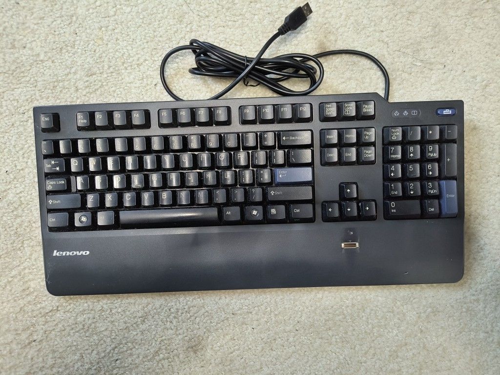 Lenovo Keyboard With Fingerprint Reader