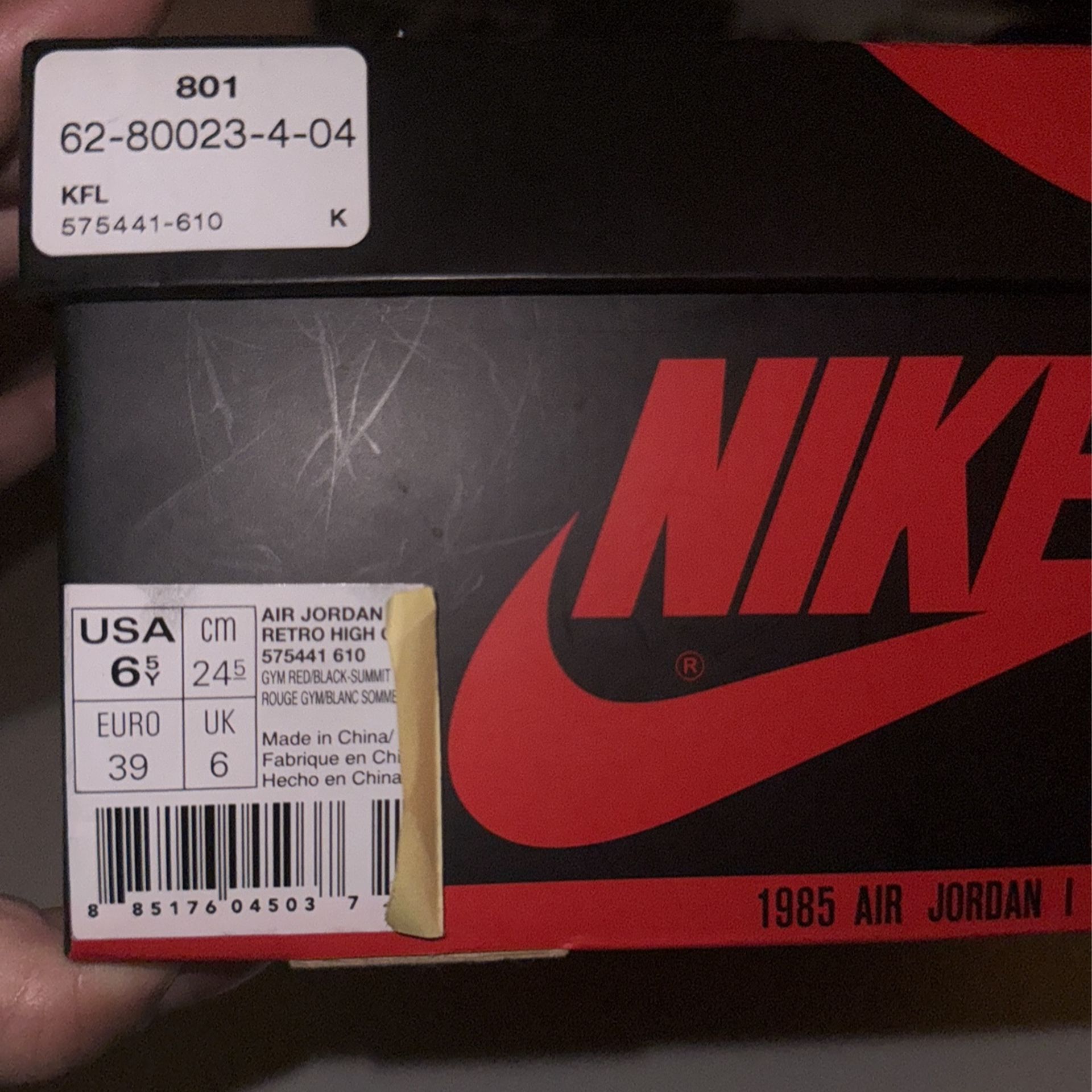 Bred Toe 1s 6.5,All Products : American Fashion Style Bags On Sale