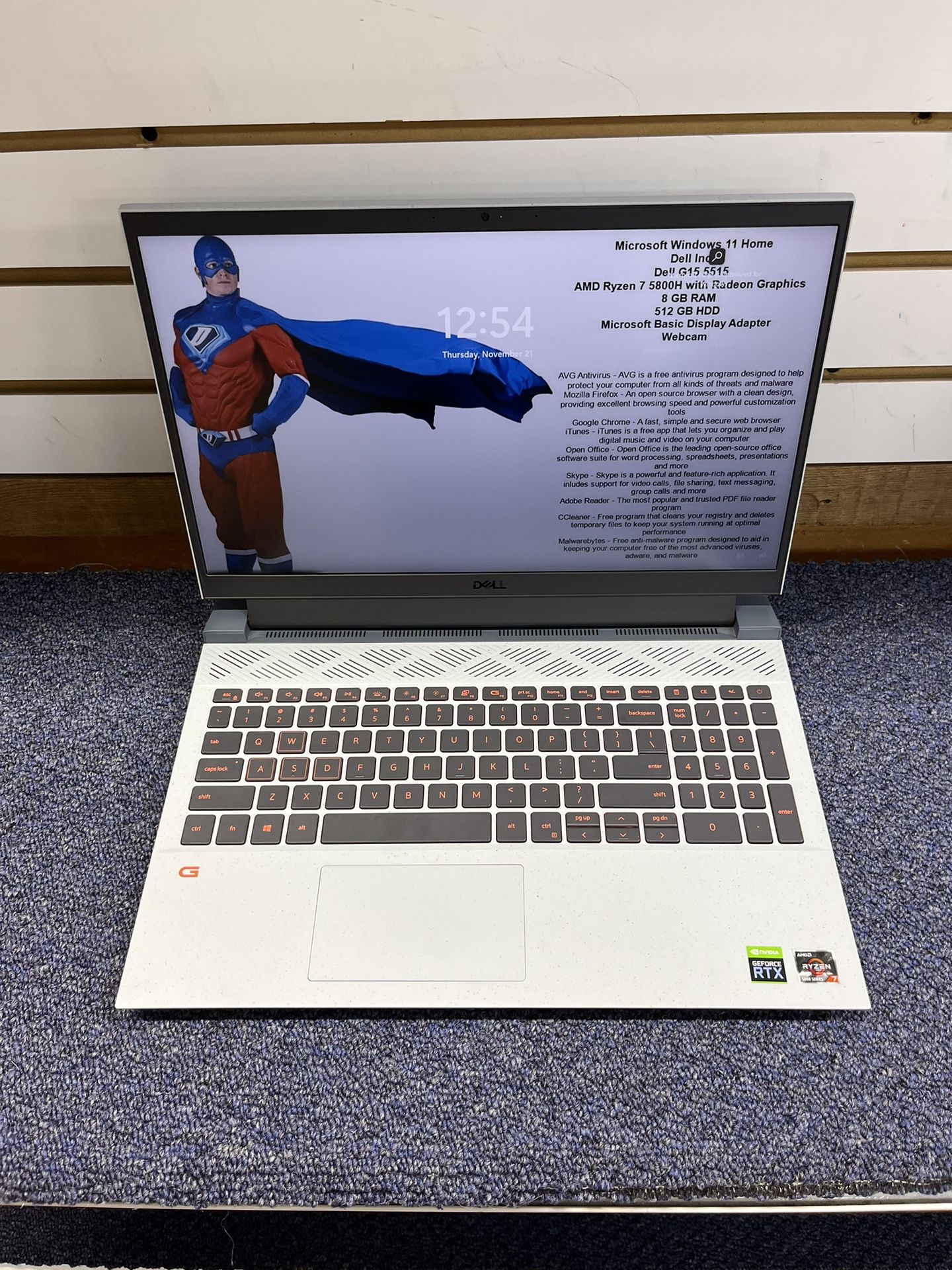 Dell P105F Laptop With Charger